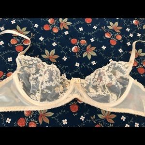 Vintage Victoria’s Secret, 34 B sheer bra.